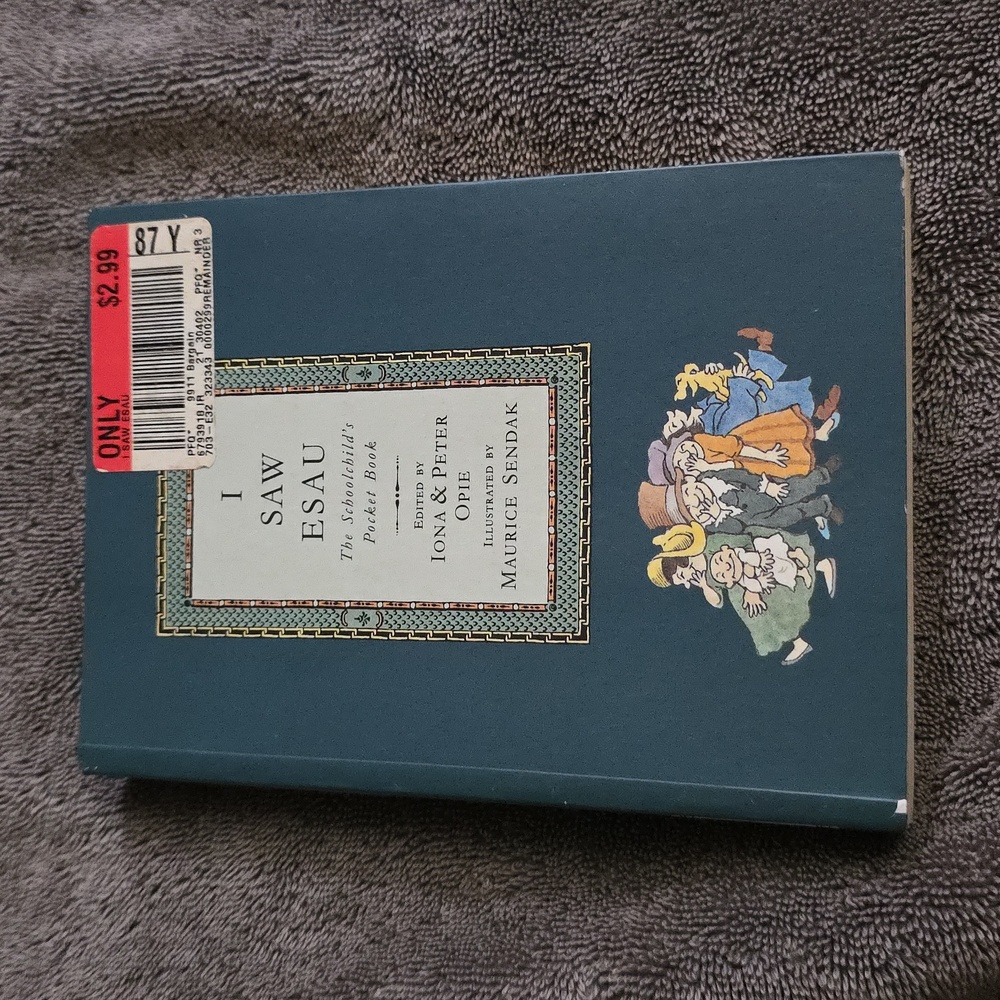 Vintage I Saw Esau Book by Iona & Peter Opie Illustrated By Maurice Sendak